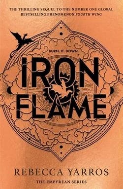 Omslag: "Iron flame" av Rebecca Yarros